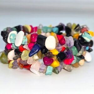 Rainbow Multistone Colorful Bracelet